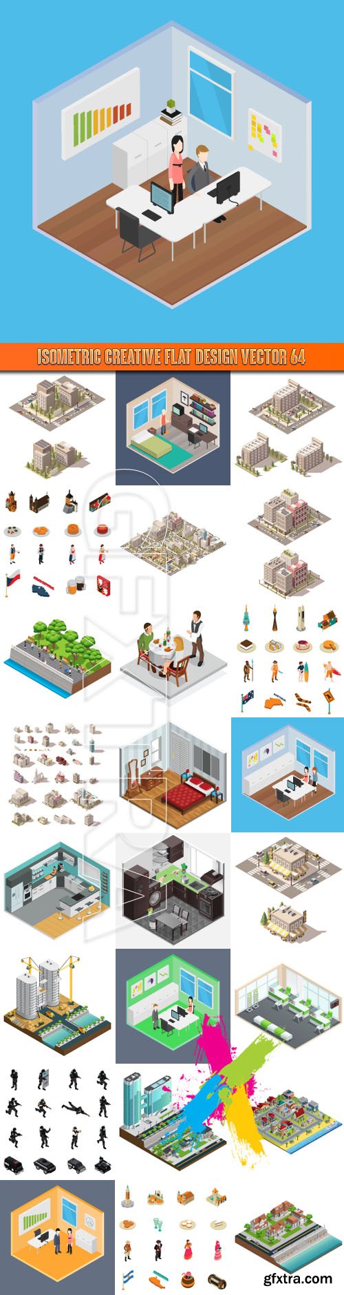 Isometric creative flat design vector 64