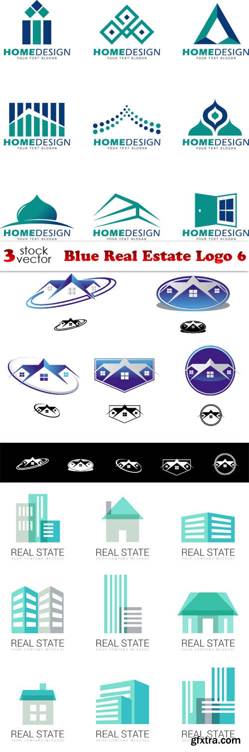 Vectors - Blue Real Estate Logo 6