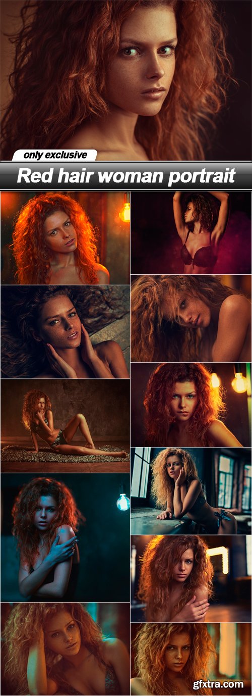 Red hair woman portrait - 12 UHQ JPEG