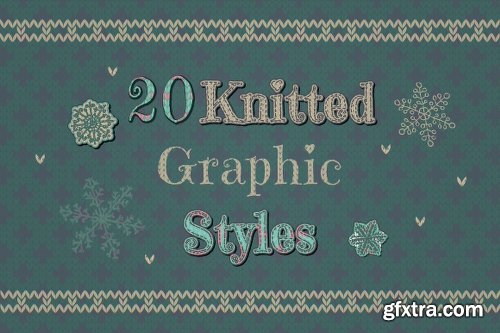 CreativeMarket Knitted Text Effects. Graphic Styles 882018