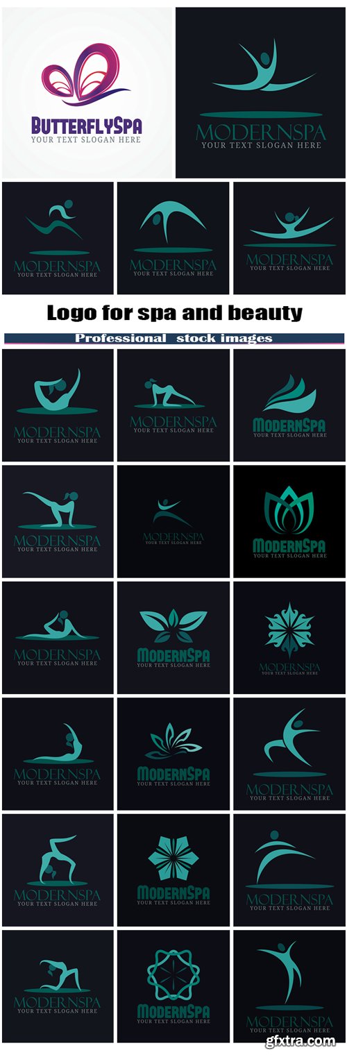 logo for spa, beauty and relaxation treatments