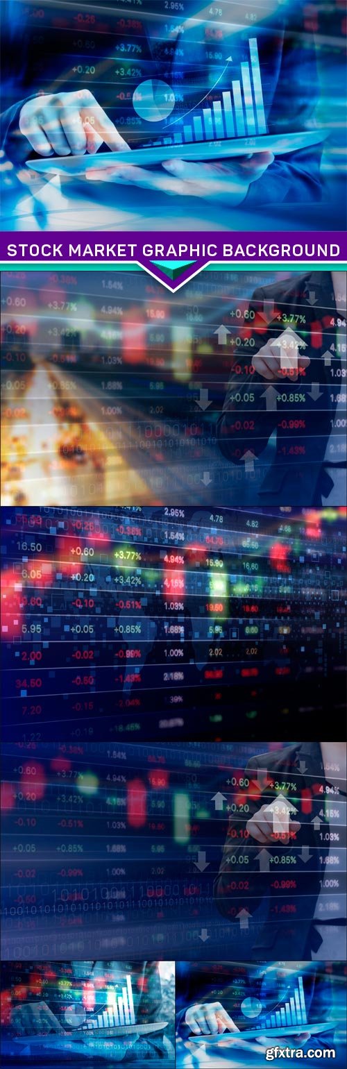 Stock market graphic background 5X JPEG