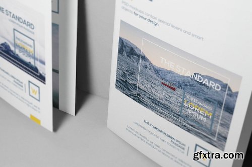 Bi-Fold A5 Brochure/ Leaflet Mockups