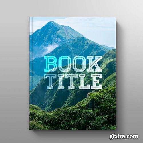 Hardcover Book Mockup: Straight