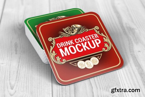 Drink Coasters Mock-Up