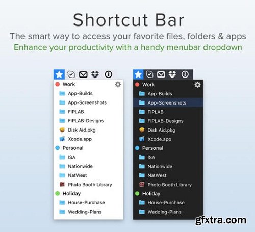 Shortcut Bar 1.4 (Mac OS X)