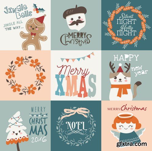 New Year 2017 & Christmas Design 4 - 20xEPS