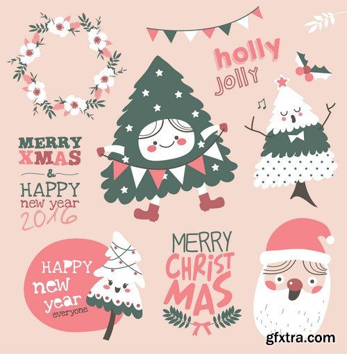 New Year 2017 & Christmas Design 4 - 20xEPS