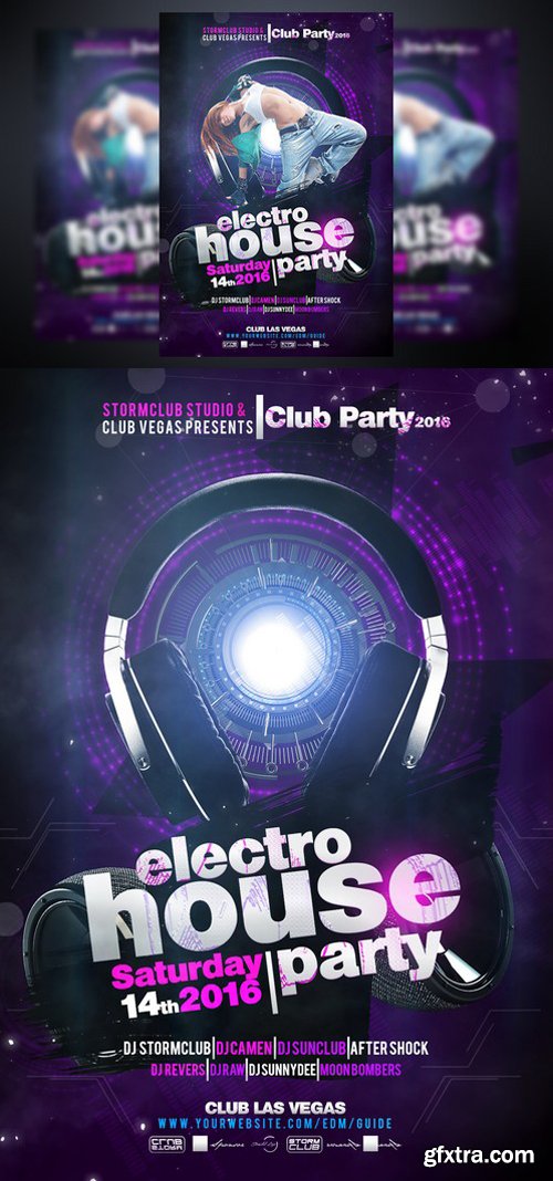 CM - Electro House Flyer Template 959979