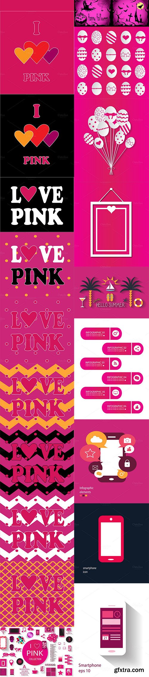 CM - Pink collection 117 vectors set 895797