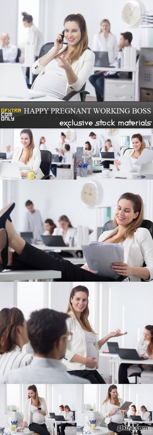 Happy Pregnant Working Boss - 7 UHQ JPEG