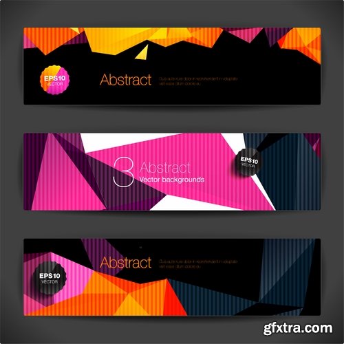 Collection gift certificate business card banner flyer calling card poster 10-25 EPS