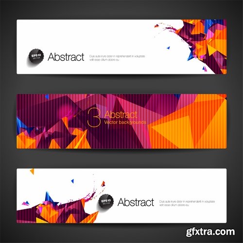 Collection gift certificate business card banner flyer calling card poster 10-25 EPS