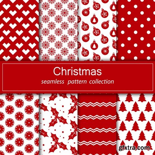 Collection of christmas new year sticker banner flyer cover gift card vector image 3-25 EPS