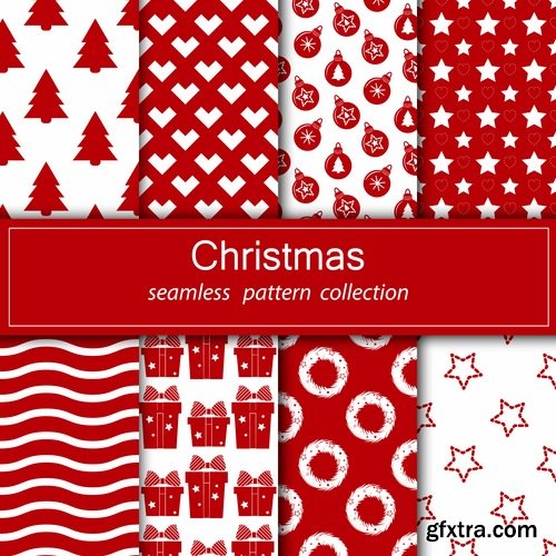 Collection of christmas new year sticker banner flyer cover gift card vector image 3-25 EPS