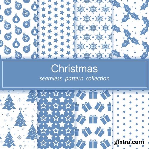 Collection of christmas new year sticker banner flyer cover gift card vector image 3-25 EPS