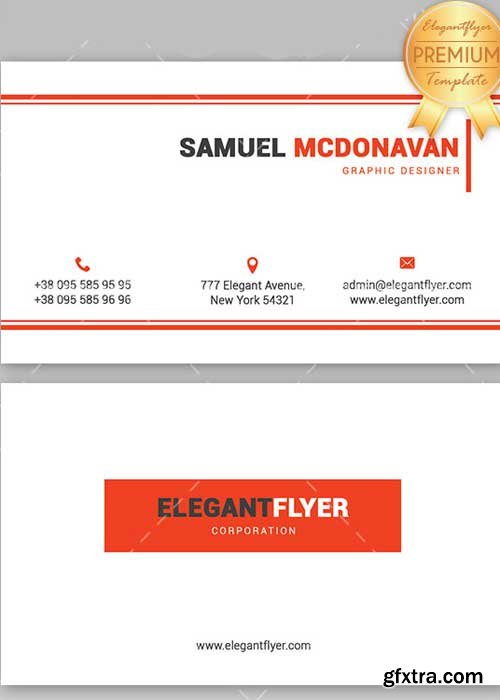 Minimal Corporate V2 Business Card Templates PSD