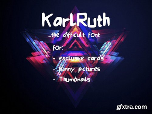 KarlRuth Abstract Font