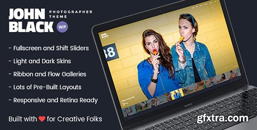 ThemeForest - Photography Fullscreen WordPress Theme - JohnBlack Photography v1.1 - 18151772