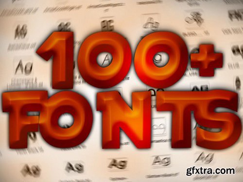 100+ Fonts