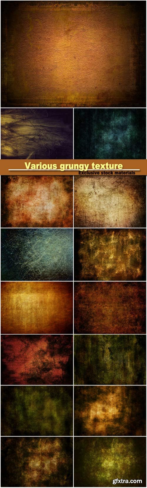 Various grungy texture