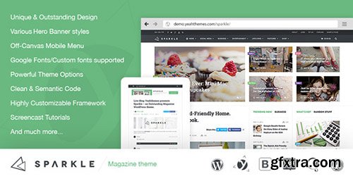 ThemeForest - Sparkle v2.0.7 - Outstanding Magazine theme for WordPress - 7815919