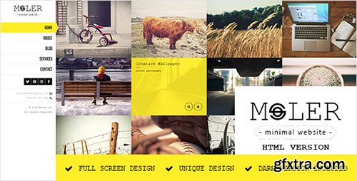 ThemeForest - Moler v1.0 - Full Screen Portfolio Template - 7228365