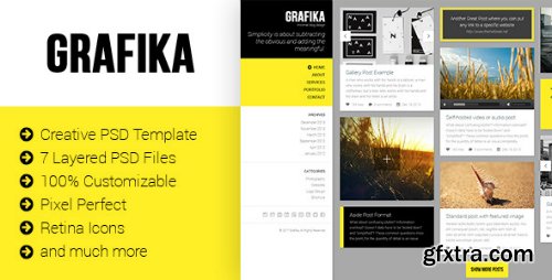 ThemeForest - Grafika - Photography & Blog PSD Template 6489568