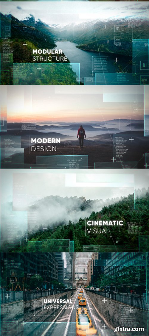 Videohive Parallax HUD Slideshow 18083110