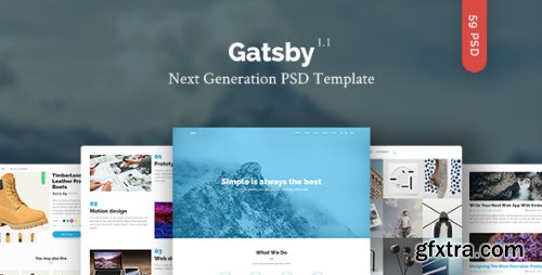 ThemeForest - Gatsby — Creative Multipurpose PSD Template 14811074