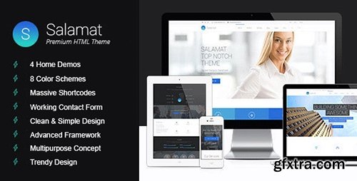 ThemeForest - Salamat v1.1 - Multi-purpose HTML Template - 14310775