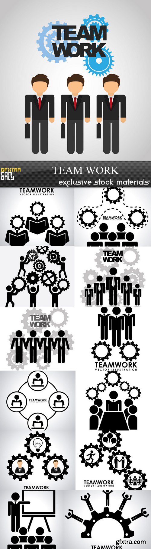 Team Work Vector Illustration - 13xEPS