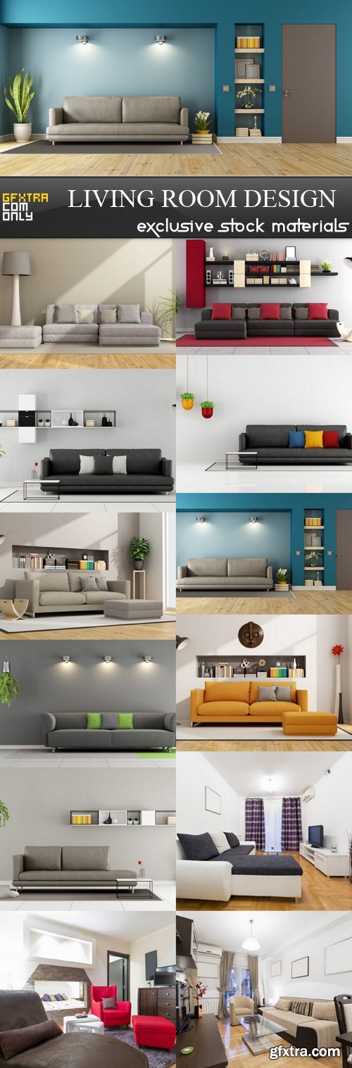 Living Room Design - 12 UHQ JPEG