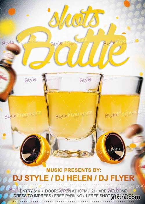 Shots Battle PSD V7 Flyer Template