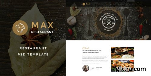 ThemeForest - Max Restaurant - Restaurant & Food PSD Template 18437952