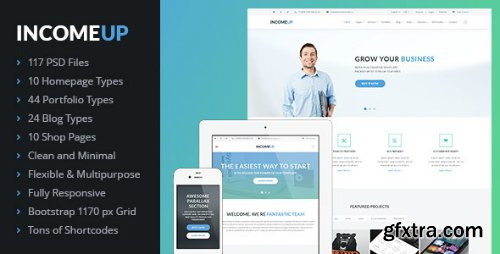 ThemeForest - IncomeUp – Multi-purpose Business PSD Template 7213066