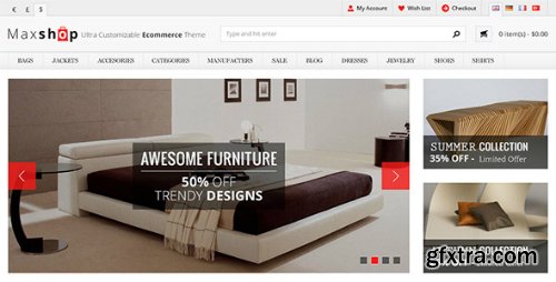 ThemeForest - Maxshop - Premium ECommerce PSD Template 5174998