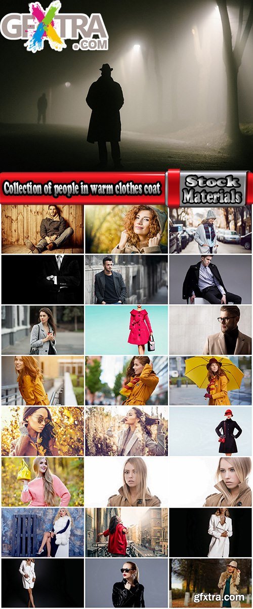 Collection of people in warm clothes coat autumn woman man 25 HQ Jpeg