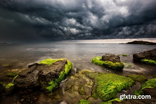 Collection of black storm clouds dark lightning storm warning bad weather 25 HQ Jpeg