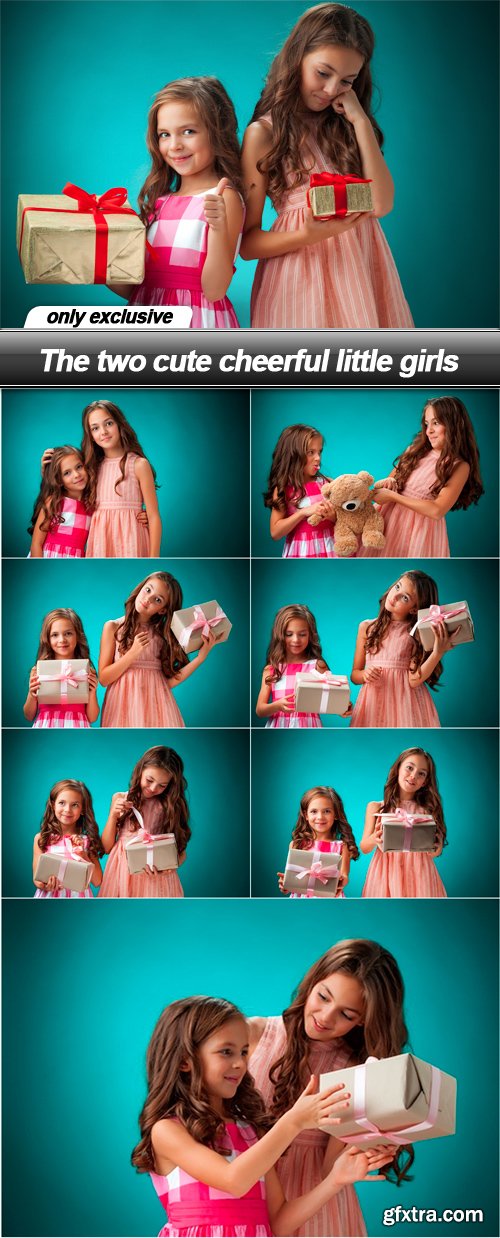 The two cute cheerful little girls - 8 UHQ JPEG