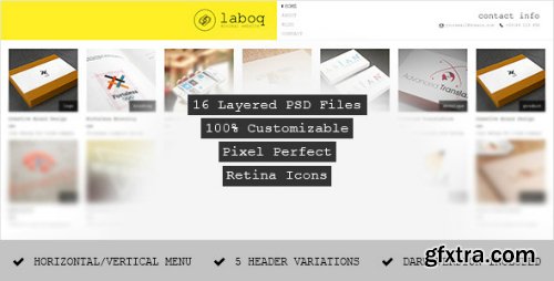 ThemeForest - Laboq - Minimal Creative PSD Template 6869330