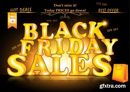 Black Friday Sales poster - 5 UHQ JPEG