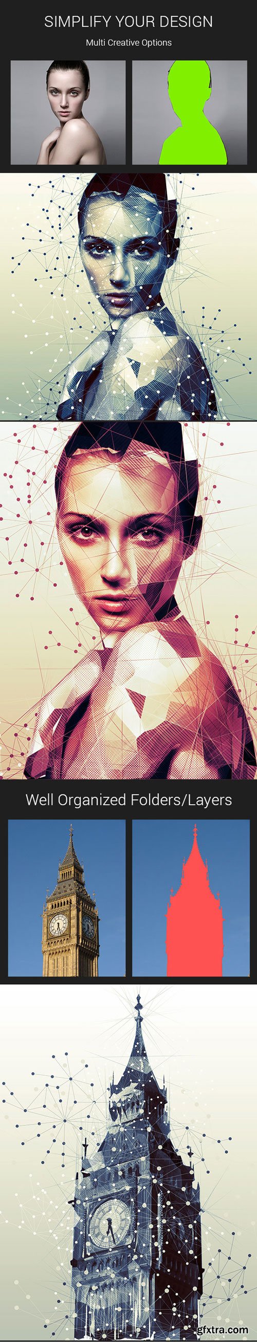 GraphicRiver - Geometry and Low Poly Art Photoshop Action - 18096567