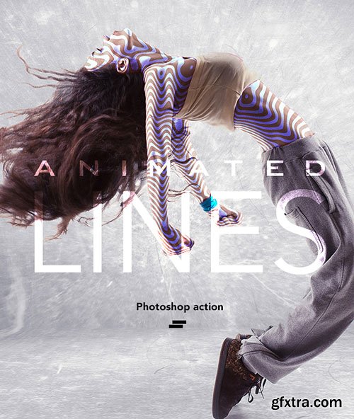 GraphicRiver - Gif Animated Lines Photoshop Action - 18096584