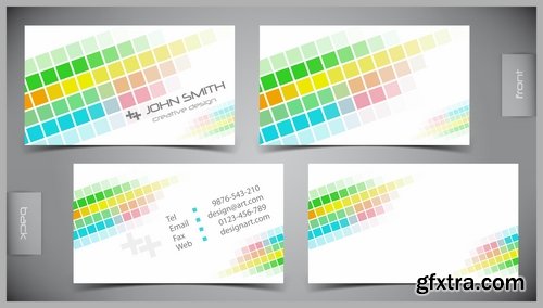 Collection book cover journal notebook flyer card business card banner vector image 11-25 EPS