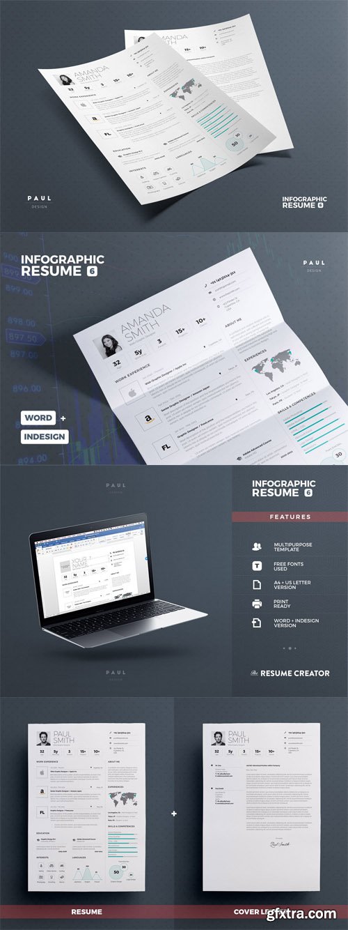 Infographic Resume/Cv Volume 6