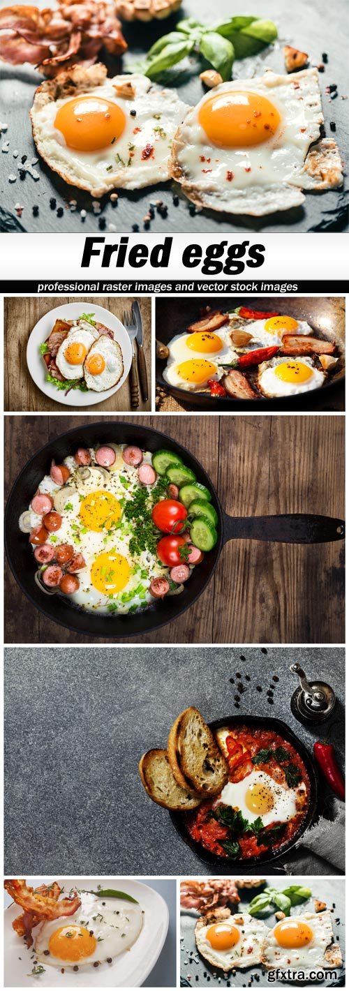 Fried eggs - 6 UHQ JPEG