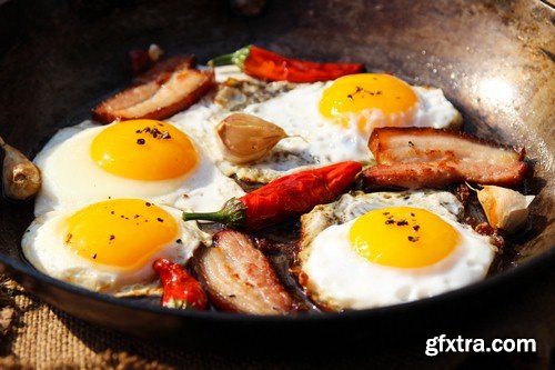 Fried eggs - 6 UHQ JPEG