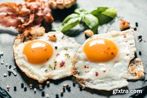 Fried eggs - 6 UHQ JPEG