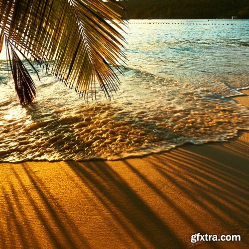 Beautiful Sunset at Seychelles Beach - 9xUHQ JPEG